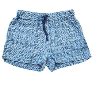 Velvet Heart Women's Medium 100% Tencel Blue‎ Aztec Pattern Shorts